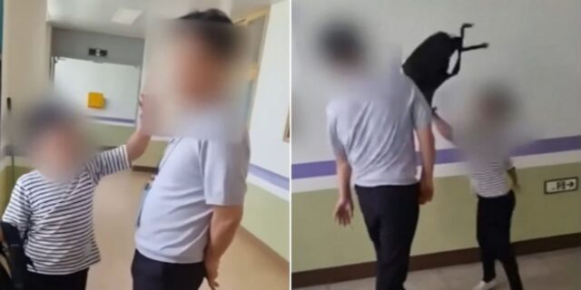 교감 ‘따귀’ 때리며 침뱉고 “개XX야” 상욕한 초등학생…선생님은 ‘뒷짐’만 졌다 (영상)