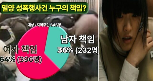‘밀양 성폭행 사건’ 피해자 탓하며 “본인도 즐긴 거 아니냐”는 밀양 50대 남성