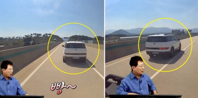 ‘자율주행모드’만 켠채로 고속도로서 ‘쿨쿨’ 낮잠 때리는 간큰 싼타페 차주 (영상)