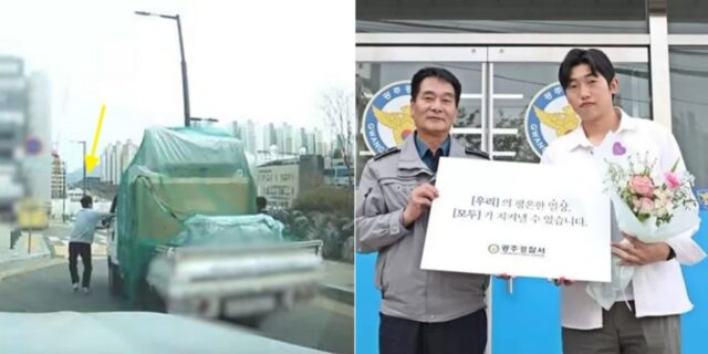 비탈길 질주하는 1톤 트럭… 30대 청년이 운전석에 몸 날려 대형사고 막았다