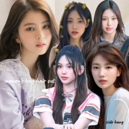 긴머리 사이드뱅 앞머리없는 긴머리 참고할 연예인은?
