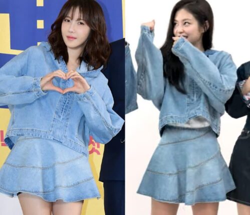 제니와 똑같은 ‘손민수’ 청청패션 선보인 40대 미녀배우