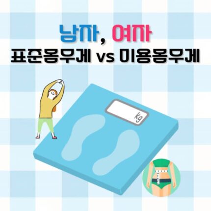 남자 여자 표준몸무게 미용몸무게 정확하게