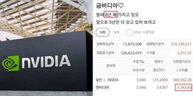 희귀하다는 엔비디아 장투 인증 떴다…“수익률 3300% 입니다”