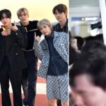 공항 자동문까지 파손한 극성팬들…라이즈 멤버조차 고개 절레절레 흔들어 (영상)