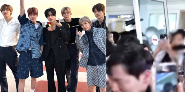 공항 자동문까지 파손한 극성팬들…라이즈 멤버조차 고개 절레절레 흔들어 (영상)
