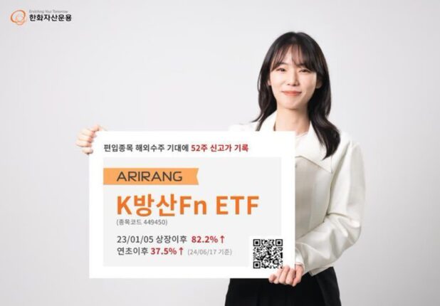 한화운용, ‘K-방산 ETF’ 상장 후 82%↑…‘신고가’ 경신