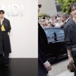 방찬, 펜디 패션쇼 찾아 모던 럭셔리룩 뽐내
