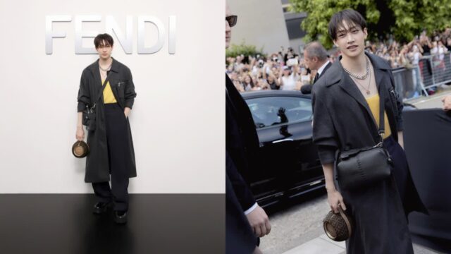 방찬, 펜디 패션쇼 찾아 모던 럭셔리룩 뽐내