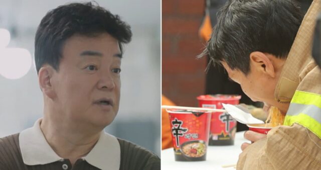 힘들게 불 끄고 돌아와 한끼 4천원짜리 ‘일반 급식’ 먹는 소방관에 백종원이 보인 반응 (영상)