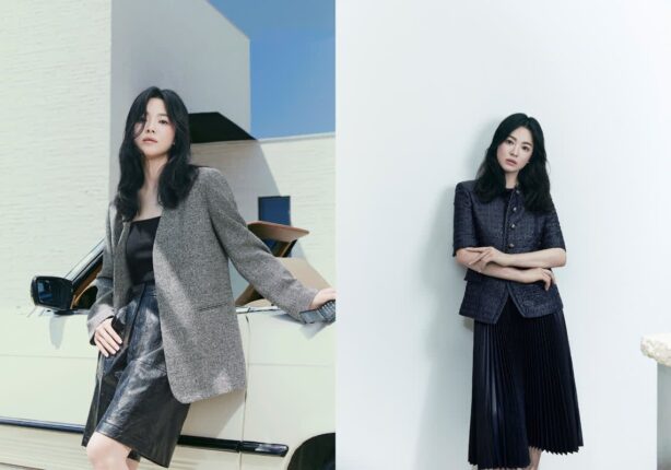 [★화보] 시스루에서 가죽스커트까지… 송혜교, 가을의 여신 되다