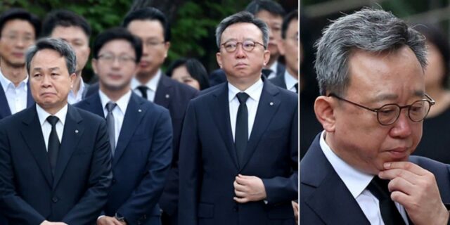 직원 4명 같은날 떠나보낸 신한은행…‘발인식’서 슬픔 주체 못한 회장·은행장