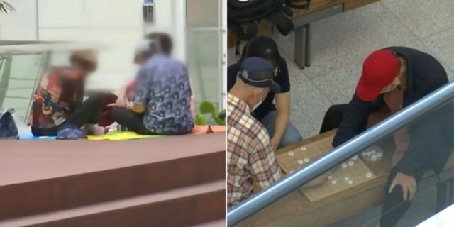 어르신들이 인천공항에 돗자리 깔고 더위 식히는 이유…“안타깝다 vs 보기 싫다”