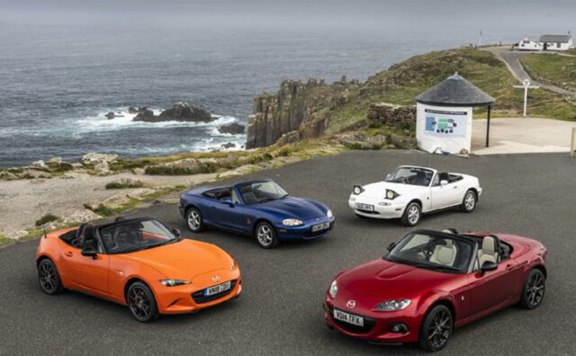 마쓰다 MX-5 35주년 기념, 지속가능 연료 사용 1,000마일 주행
