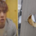“여보 아기 잘 봐줘요” 아내 출근 후 화장실에 4시간 동안 갇힌 남성…문에 남은 치열한 사투의 흔적
