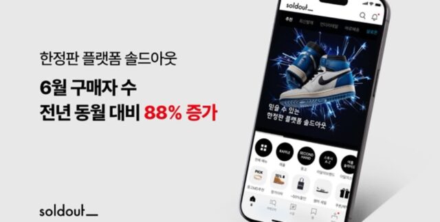 솔드아웃, 전년 동월 대비 구매자 1년 만에 88% 증가했다