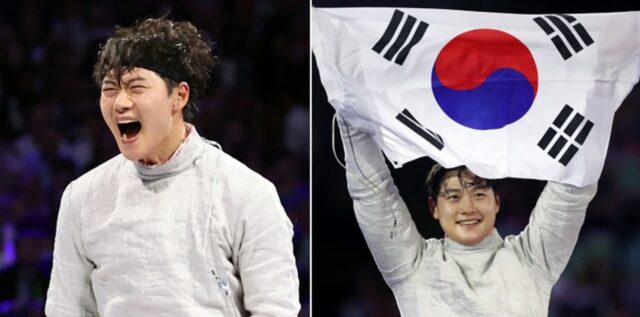 펜싱 오상욱, 한국 선수단 첫 금메달… ‘사브르’ 개인전 우승