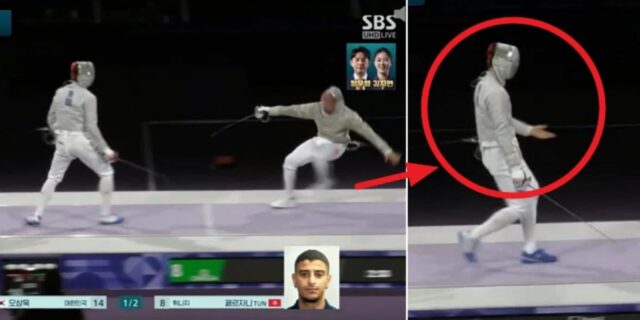 1점만 따면 금메달인데… 넘어진 상대 안 찌르고 일으켜 세워준 오상욱 (영상)