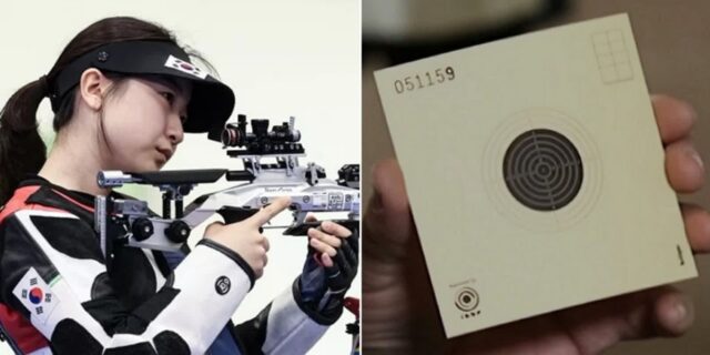 “이걸 어떻게 쏴”… 반효진 금메달 딴 공기소총 표적지 실제 크기 ‘충격’