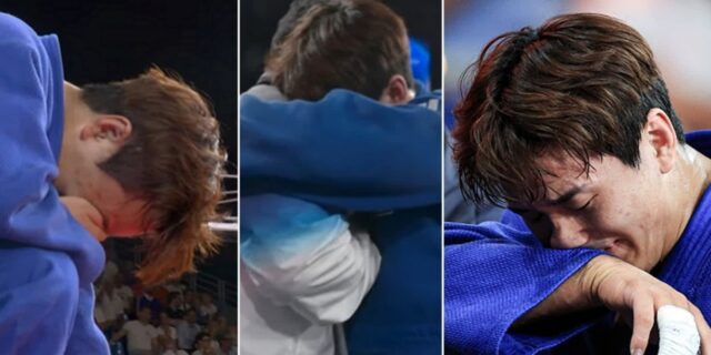 세계랭킹 1위 꺾고… 국민들도 함께 울컥한 이준환 동메달 확정 뒤 ‘오열’ 장면 (영상)