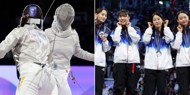 펜싱 여자 사브르, 사상 첫 단체전 은메달… 역대 최고 성적 썼다