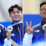 김우진, 양궁 개인전 금메달로 남자 첫 ‘3관왕’… 한국 양궁, 사상 첫 올림픽 전 종목 석권