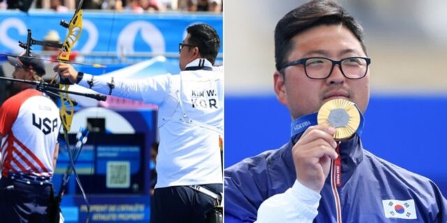 단 4.9㎜ 차이가 금메달 운명 갈랐다… ‘3관왕’ 김우진이 날린 최후의 한 발