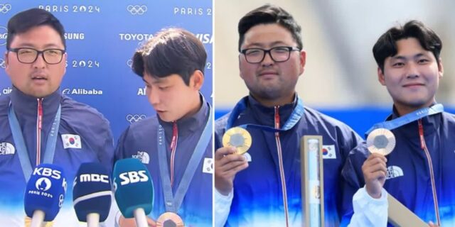 동메달 딴 이우석, 금메달 목에 건 우진이형 옆에서… “나도 햇빛 비추면 금 색깔”