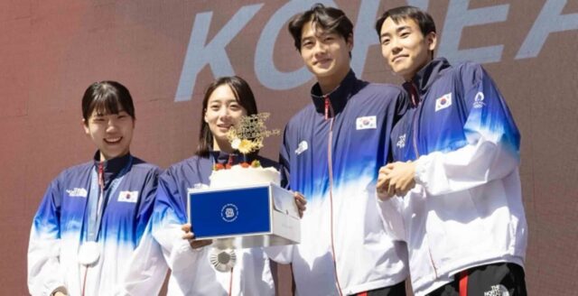 파리바게뜨, 파리올림픽 국가대표선수들에게 축하 케이크 전했다