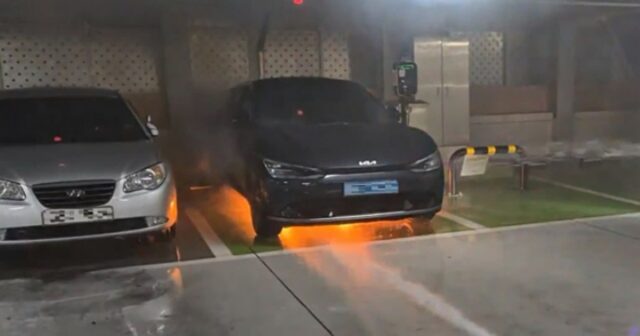 인천에 이어 충남서 전기차 ‘충전 중’ 불났다… “배터리 원인 추정”