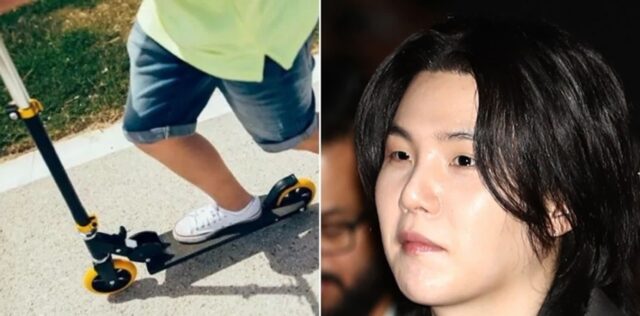 BTS 슈가, 전동 킥보드 음주운전 혐의로 경찰 입건