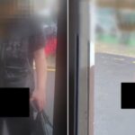 맞은편에서 손님들 다 보고 있는데… 대낮에 남의 가게 유리창에 ‘노상 방뇨’한 아저씨