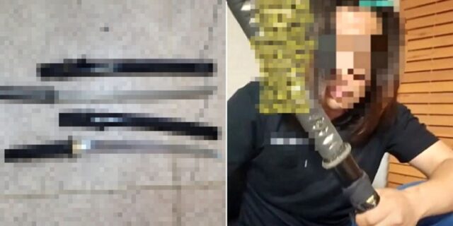 라방서 센 척하려 길이 87cm ‘일본도’ 휘둘렀다가 시청자 신고로 체포된 남성
