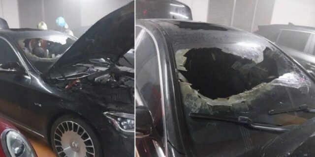 인천 청라 아파트 지하주차장서 또 ‘벤츠’ 화재… “차량 안 30대 남성 타고있었다”