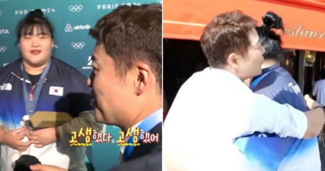 ‘역도’ 박혜정, 경기 마치고 믹스트존서 ‘삼촌’ 전현무 발견하자마자 기자들 뿌리치고 달려갔다