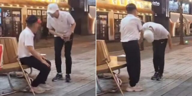 “시비 붙은 줄 알았는데”… 참전용사 노인에게 90도 허리 숙이며 예우한 청년 (+기부)