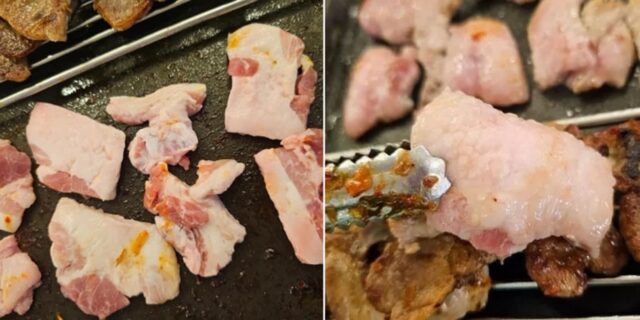 “불판 닦으라고 준 줄”… 돼지고기 특수부위 ‘꼬들살’ 주문 뒤 받은 고기 상태 (사진)