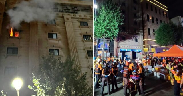 “안돼, 아니야 아니야”… ‘부천 호텔 화재’ 유족들의 오열과 비명만 남은 장례식장