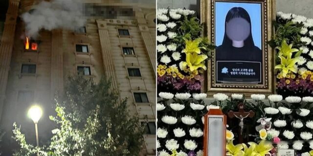 “장례식 하지 말고, 내 일기장 버려”… 부천 호텔 화재로 희생된 28세 딸, 눈물의 발인