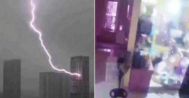 “집 안에서 설거지 하다 번개 맞고 쓰러졌어요”… 보고도 믿기 힘든 상황 (CCTV 영상)