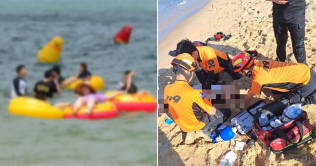 강릉 해변서 물놀이하던 20대 커플… 여친 튜브 밀어주던 남성, 파도에 휩쓸려 사망