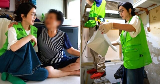 폭염주의보 내린 날 쪽방촌서 ‘도배’ 자원봉사한 김건희 여사… 현장서 주민들에게 한 말