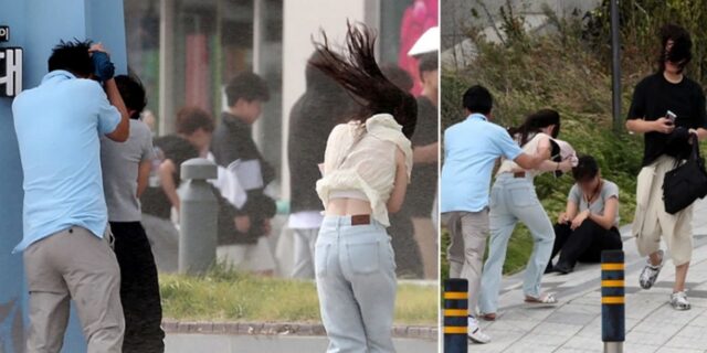 역대급 태풍 ‘산산’에 부산 초토화… 고층 건물 유리창 깨져 행인 ‘부상’