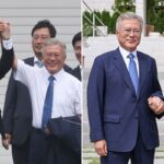 문재인 전 대통령 찾아간 이재명… 文 “검찰 수사, 당당하게 임하겠다”