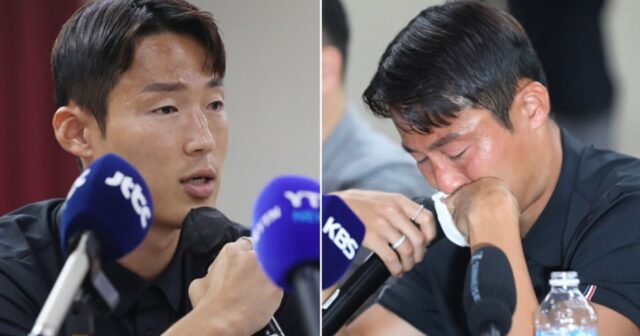 ‘눈물의 기자회견’ 손준호 “동료에게 3700만원 받았지만… 이유는 기억 안난다”