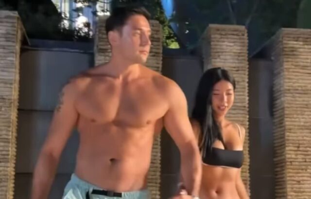 스킨십 너무 많이 해서 장모님한테 혼났다는 몸짱 신혼부부