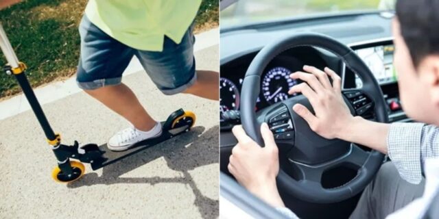 교차로서 30대 BMW 운전자 킥보드·차량 2대 잇따라 충돌… 킥보드 타던 10대 사망