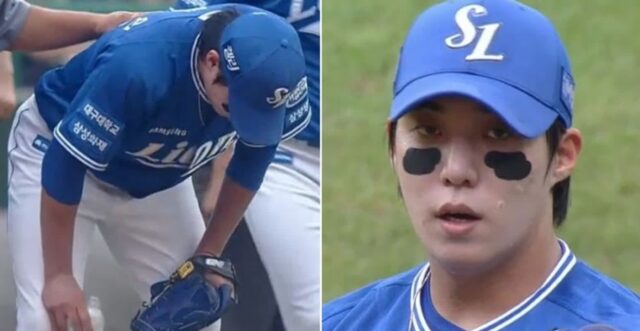 추석 연휴 폭염에도 ‘오후 2시’ 경기… 헛구역질하며 고통 호소한 삼성 ‘미남 투수’ 원태인