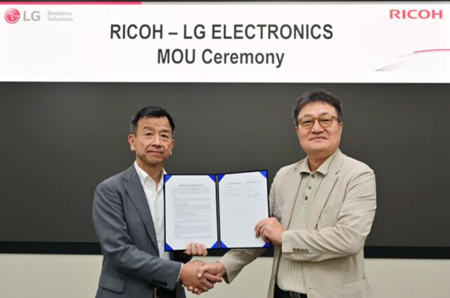 LG전자, 글로벌 B2B 경쟁력 확대 위해 ‘리코’와 맞손
