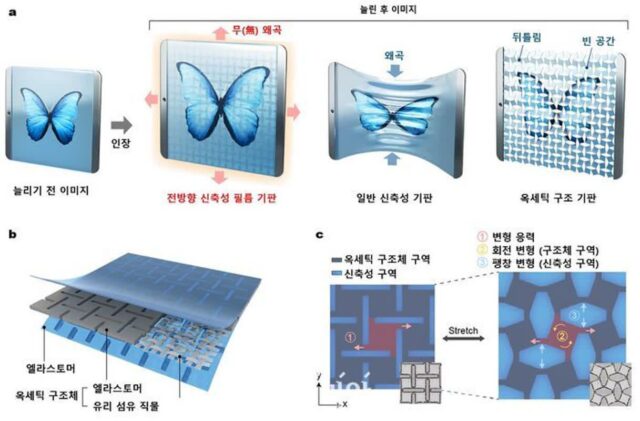 ‘25% 늘려도 이미지 왜곡 없어’ KIAST, 스트레처블 디스플레이 개발